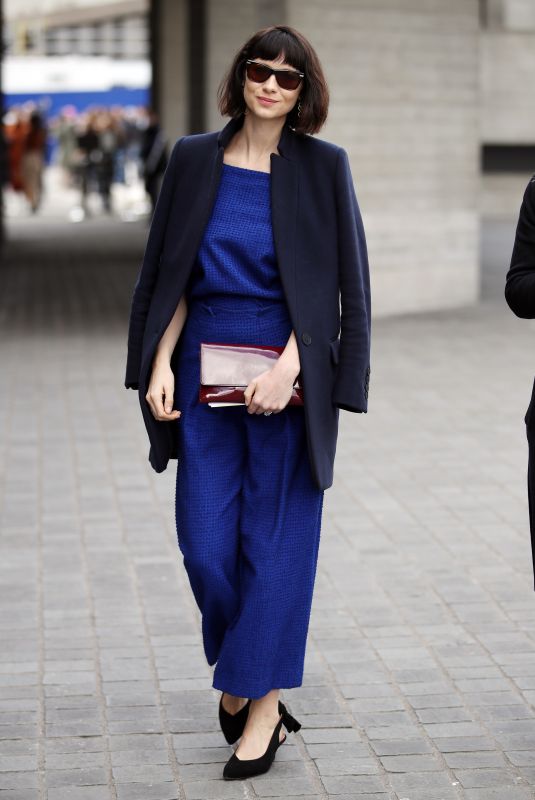 CAITRIONA BALFE Out at London Fashion Week 02/18/2018