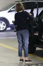 CALISTA FLOCKHART at a Physical Therapy Session in Beverly Hills 02/05/2018