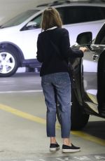 CALISTA FLOCKHART at a Physical Therapy Session in Beverly Hills 02/05/2018