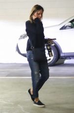 CALISTA FLOCKHART at a Physical Therapy Session in Beverly Hills 02/05/2018