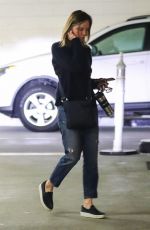 CALISTA FLOCKHART at a Physical Therapy Session in Beverly Hills 02/05/2018