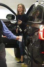 CALISTA FLOCKHART at a Physical Therapy Session in Beverly Hills 02/05/2018