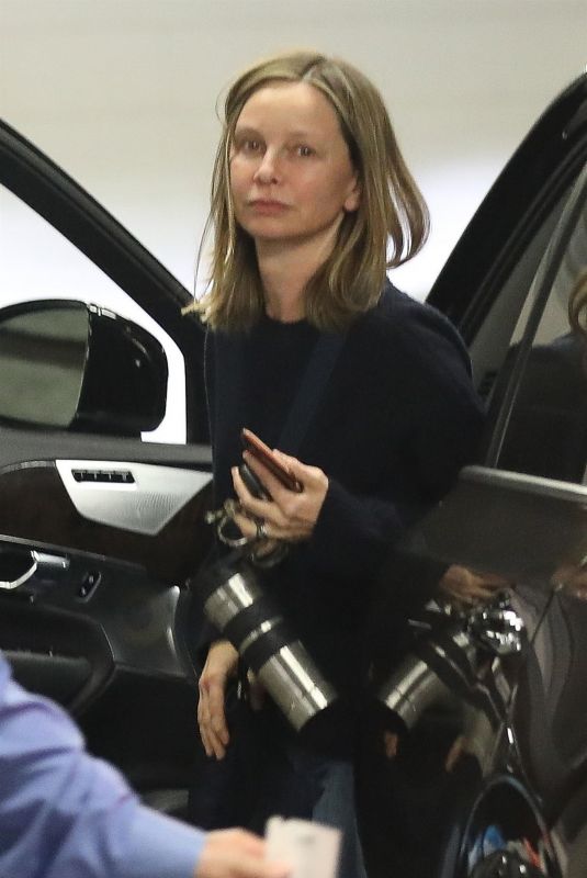 CALISTA FLOCKHART at a Physical Therapy Session in Beverly Hills 02/05/2018