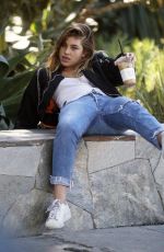 CAMILA MORRONE Falls off a Rock Wall at a Park in Los Angeles 02/07/2018