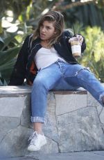 CAMILA MORRONE Falls off a Rock Wall at a Park in Los Angeles 02/07/2018