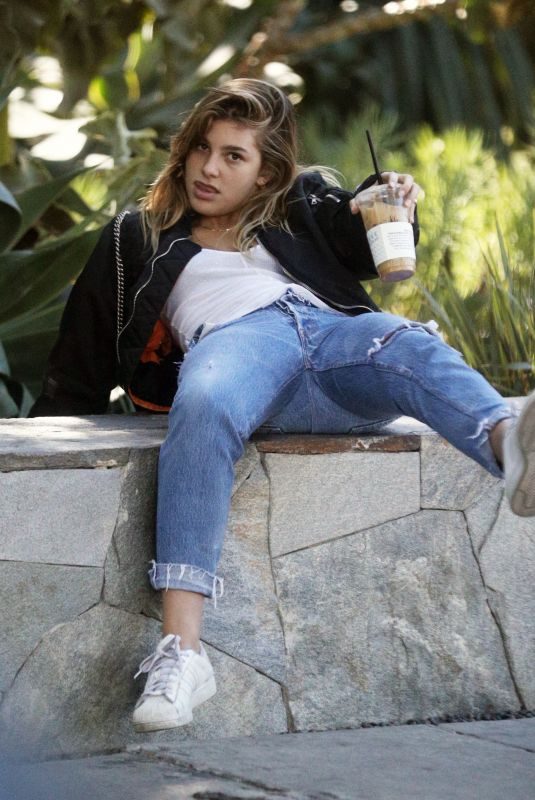 CAMILA MORRONE Falls off a Rock Wall at a Park in Los Angeles 02/07/2018