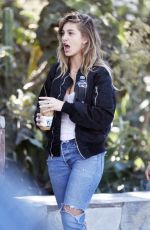 CAMILA MORRONE Falls off a Rock Wall at a Park in Los Angeles 02/07/2018