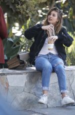 CAMILA MORRONE Falls off a Rock Wall at a Park in Los Angeles 02/07/2018