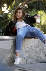 CAMILA MORRONE Falls off a Rock Wall at a Park in Los Angeles 02/07/2018