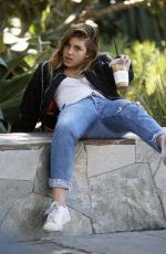 CAMILA MORRONE Falls off a Rock Wall at a Park in Los Angeles 02/07/2018