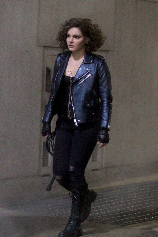 CAMREN BICONDOVA on the Set of Gotham in Wall Street in New York 02/10/2018