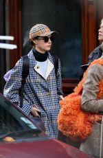 CARA DELEVINGNE Out at London Fashion Week 02/17/2018