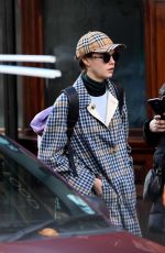 CARA DELEVINGNE Out at London Fashion Week 02/17/2018