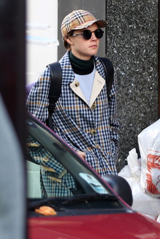 CARA DELEVINGNE Out at London Fashion Week 02/17/2018