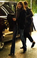 CARLA BRUNI Out and About in Milan 02/05/2018