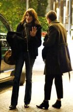 CARLA BRUNI Out and About in Milan 02/05/2018