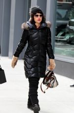 CARLA GUGINO and Sebastian Gutierrez Out and About in New York 02/09/2018