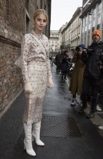 CAROLINE DAUR Leaves Max Mara Fashion Show in Milan 02/22/2018