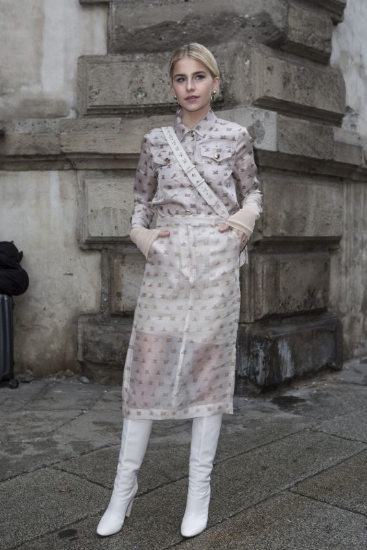 CAROLINE DAUR Leaves Max Mara Fashion Show in Milan 02/22/2018
