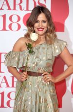 CAROLINE FLACK at Brit Awards 2018 in London 02/21/2018