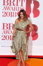 CAROLINE FLACK at Brit Awards 2018 in London 02/21/2018