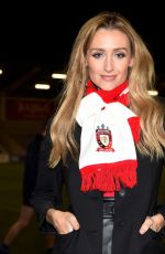 CATHERINE TYLDESLEY Arrives at AJ Bell Stadium in Manchester 02/02/2018