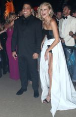 CELINA LOCKS and Ronaldo at Vogue Carnival Ball in Sao Paulo 02/01/2018
