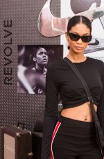 CHANEL IMAN at Revolve x Nike 1s Reimagined Pop-up Event in Los Angeles 02/16/2018