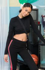 CHANEL IMAN at Revolve x Nike 1s Reimagined Pop-up Event in Los Angeles 02/16/2018