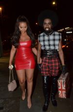 CHANELLE MCCLEARY and Jsky Night Out in Manchester 02/04/2018