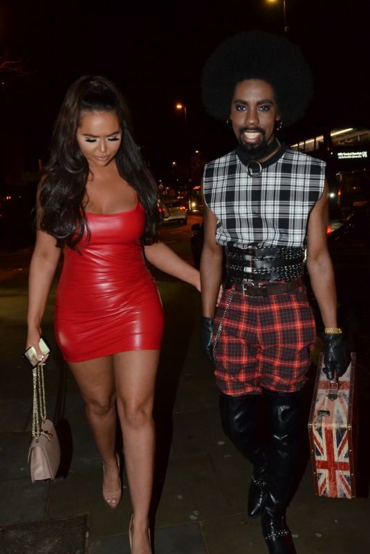 CHANELLE MCCLEARY and Jsky Night Out in Manchester 02/04/2018
