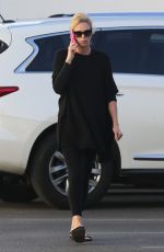 CHARLIZE THERON Out and About in Van Nuys 02/20/2018