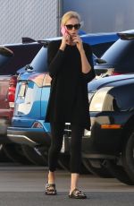 CHARLIZE THERON Out and About in Van Nuys 02/20/2018