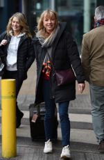 CHARLOTTE HAWKINS and SARA COX at Piccadilly Train Station in Manchester 02/08/2018