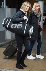 CHARLOTTE HAWKINS and SARA COX at Piccadilly Train Station in Manchester 02/08/2018