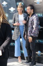 CHARLOTTE MCKINNEY and Danny Abeckaser on the Set of Extra in New York 02/01/2018