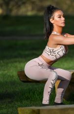 CHELSEA HEALEY Working Out at a Park in Manchester 02/18/2018