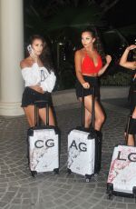 CHLOE, AMELIA and LAURYN GOODMAN Arrives in Thailand 02/02/2018