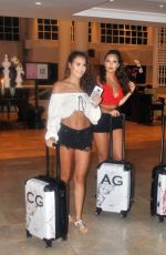 CHLOE, AMELIA and LAURYN GOODMAN Arrives in Thailand 02/02/2018