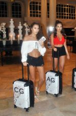 CHLOE, AMELIA and LAURYN GOODMAN Arrives in Thailand 02/02/2018