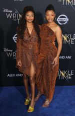 CHLOE and HALLE BAILEY at A Wrinkle in Time Premiere in Los Angeles 02/26/2018