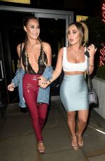 CHLOE and LAURYN GOODMAN at Menagerie Bar and Restaurant in Manchester 02/17/2018