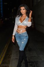 CHLOE KHAN Night Out in Liverpool 02/15/2018