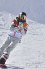CHLOE KIM at Pyeongchang 2018 Winter Olympic Games at Phoenix Snow Park 02/13/2018