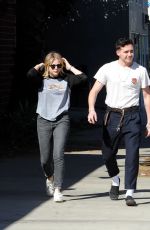 CHLOE MORETZ and Brookyln Beckham Out for Lunch in Studio City 02/04/2018