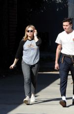 CHLOE MORETZ and Brookyln Beckham Out for Lunch in Studio City 02/04/2018