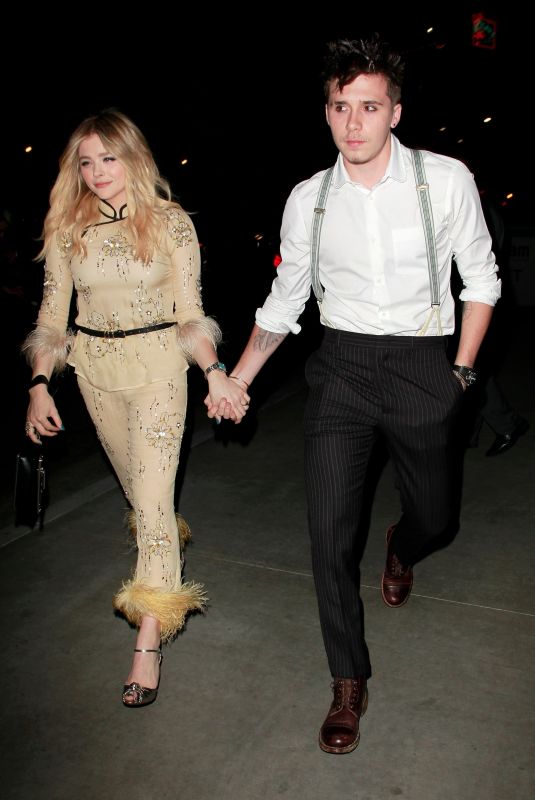 CHLOE MORETZ Celebrates Her 21st Birthday with Brooklyn Beckham in Los Angeles 02/03/2018