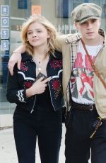 CHLOE MORETZ Celebrates Her Birthday with Brooklyn Beckham in Los Angeles 02/10/2018