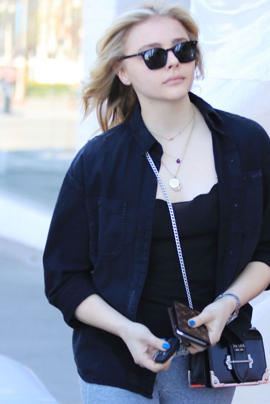 CHLOE MORETZ Out and About in Los Angeles 02/13/2018