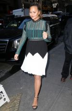 CHRISSY TEIGEN Arrives at Today Show in New York 01/31/2018